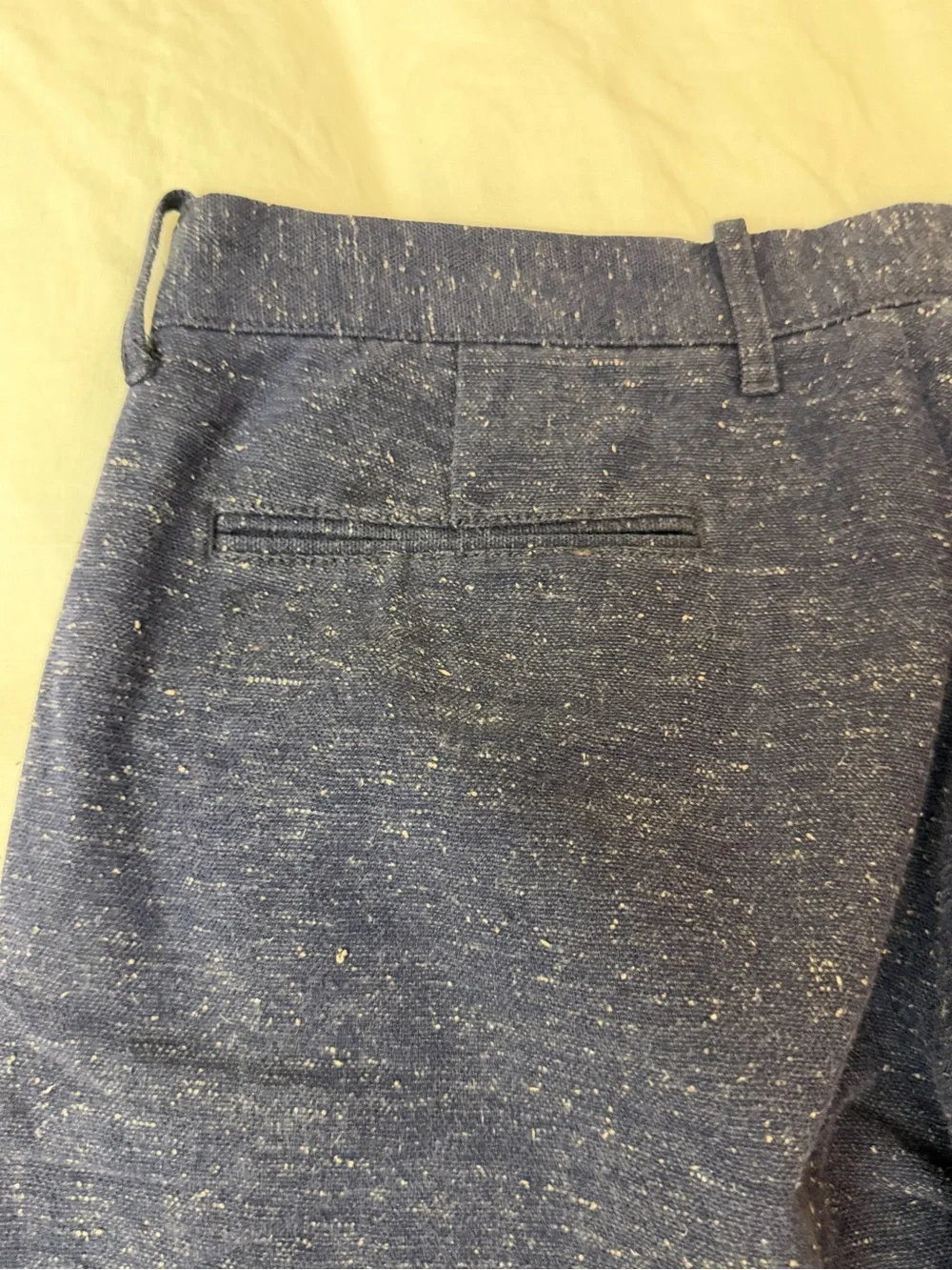 Men's Navy Speckled Casual Pants